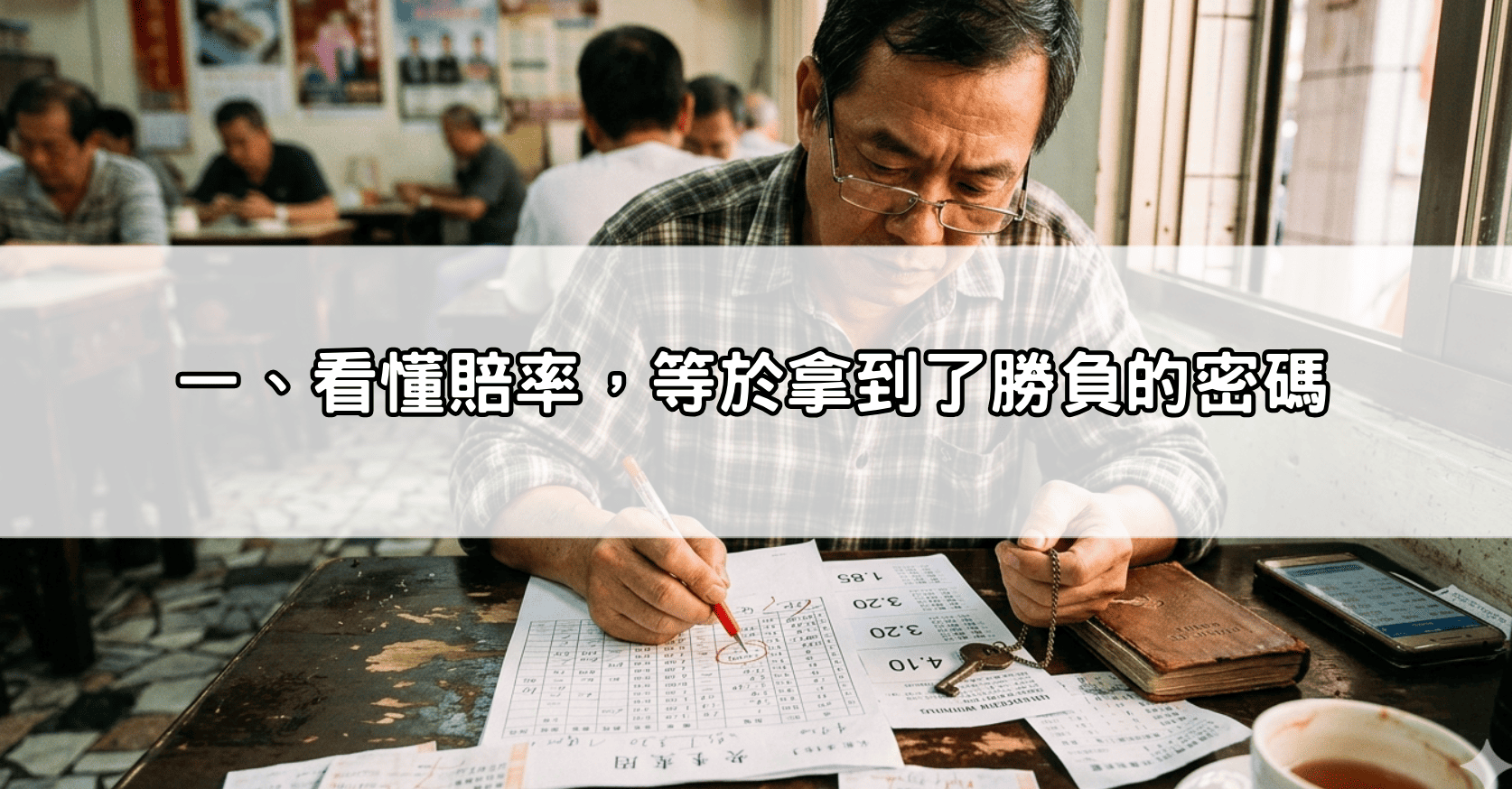 一、看懂賠率，等於拿到了勝負的密碼